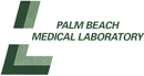 A palm beach medical laboratory logo.