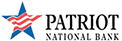 A logo of patriot national bank